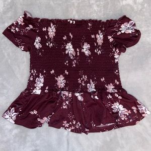 Aeropostale off the shoulder ribbed top